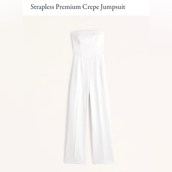 Abercrombie & Fitch Pants - Brand new White Abercrombie Jumpsuit - Size: Small Tall NWT